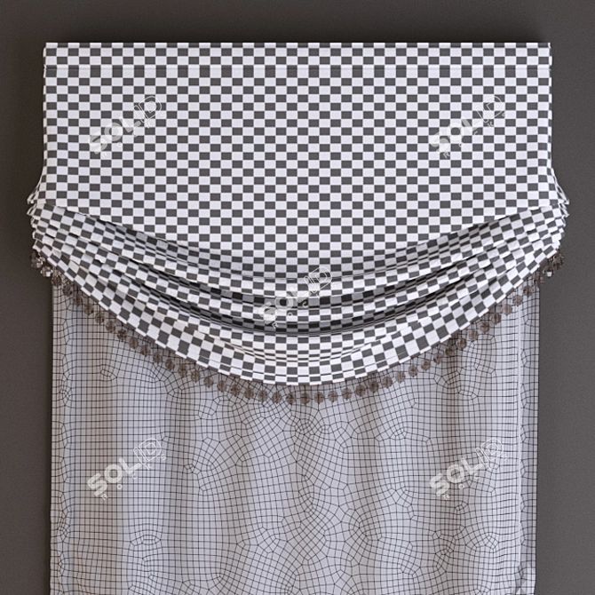 Narrow Window Blind | 3m Height 3D model image 3