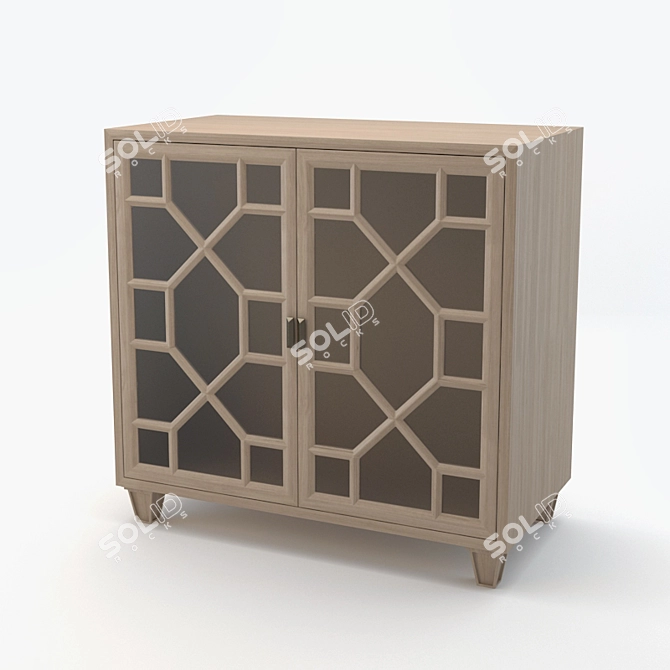 Arteriors Remington Low Cabinet: Realistic 3D Model 3D model image 1