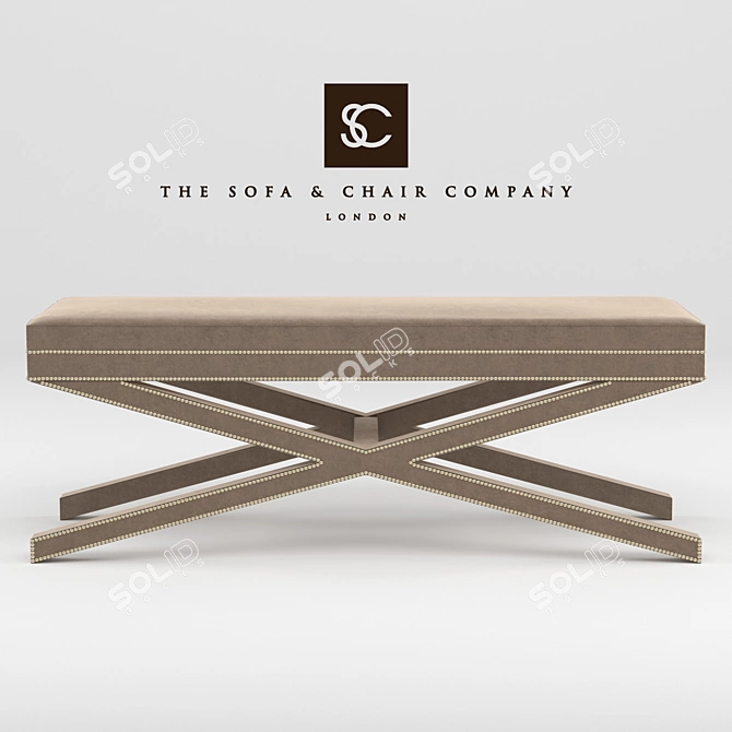 Customizable Bench Sofa & Chair Set 3D model image 1