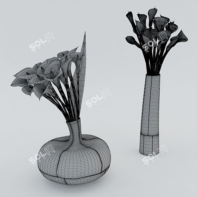 Arteriors Venus Vase Duo 3D model image 2