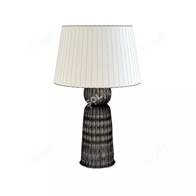 Elegant Tassel Lamp by Arteriors 3D model image 2