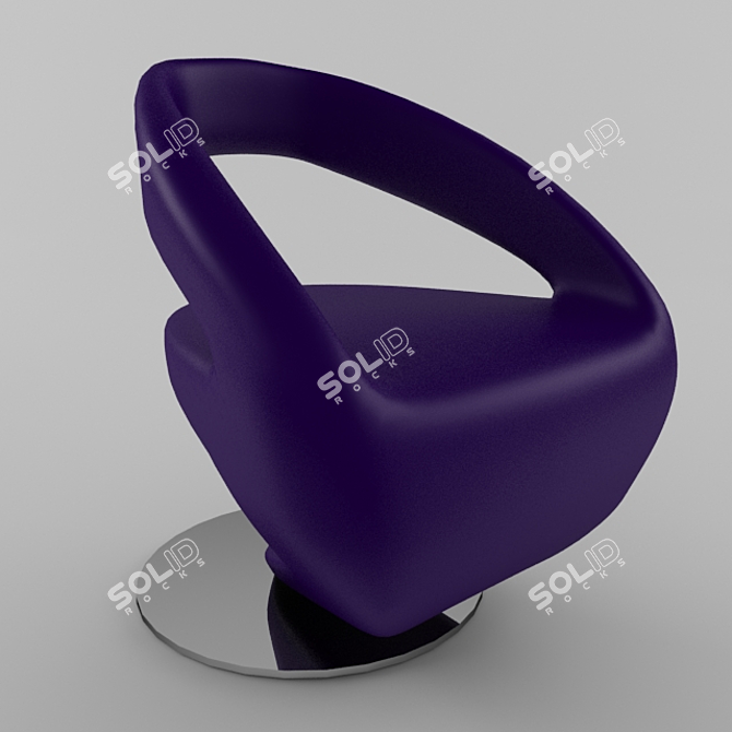 Moderno Armchair 3D model image 1