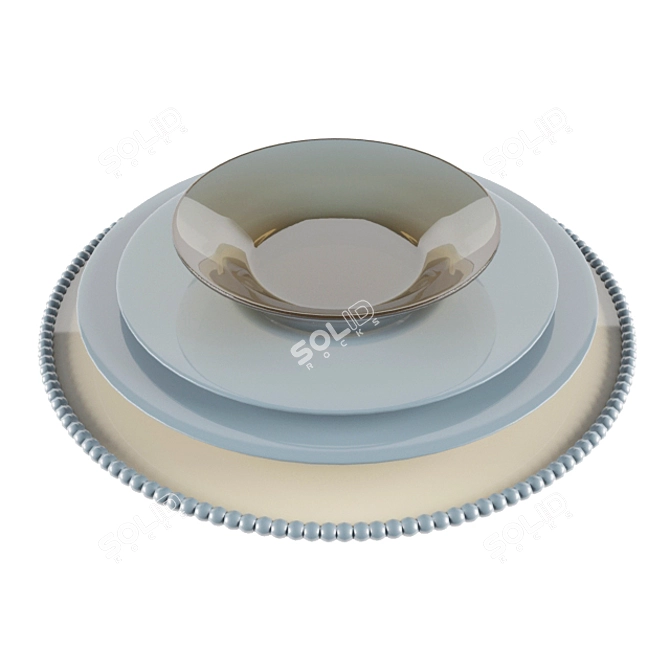 Versatile Ceramic Plate 3D model image 1