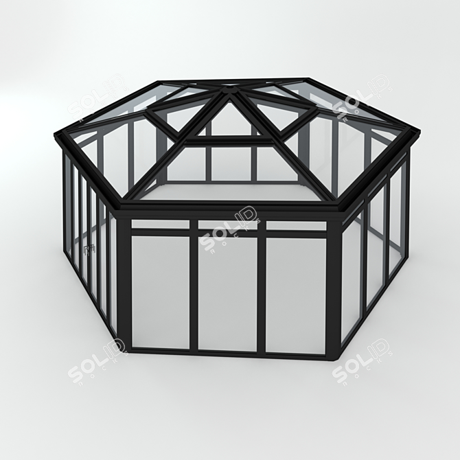 Wintergarden 16: CMC 50 MODUS. Detached, Six-Skylight Roof Tent 3D model image 2