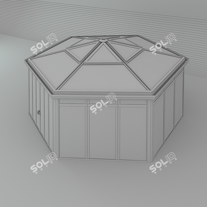 Wintergarden 16: CMC 50 MODUS. Detached, Six-Skylight Roof Tent 3D model image 3