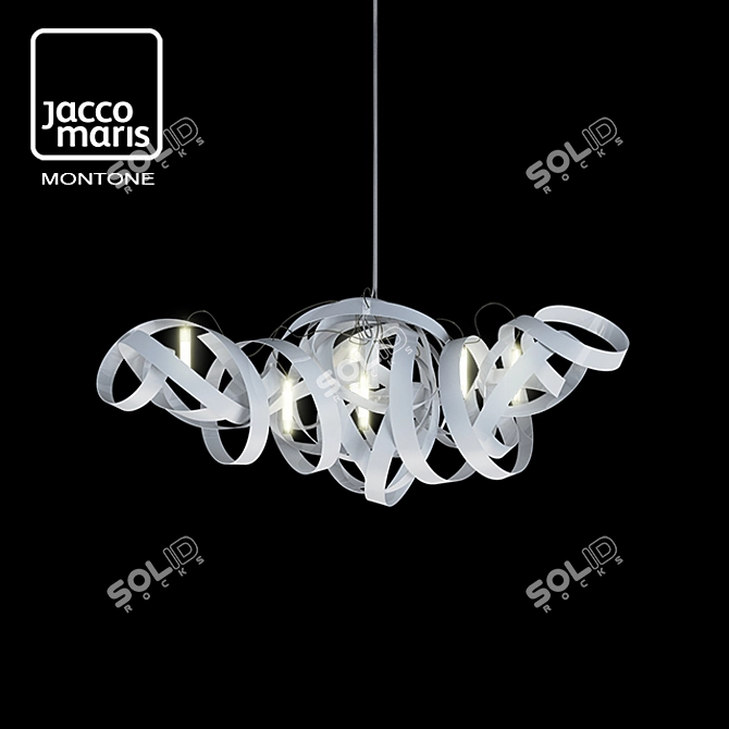 Elegant Montone Chandelier: Designed by Jacco Maris 3D model image 1