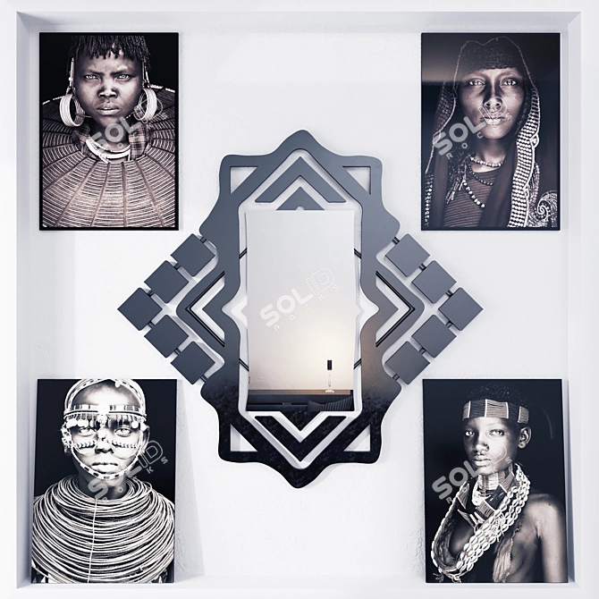 Tribal Visions: Photos & Mirror 3D model image 1