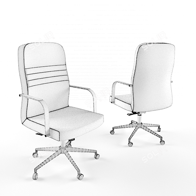 ErgoMax Mesh Office Chair 3D model image 2