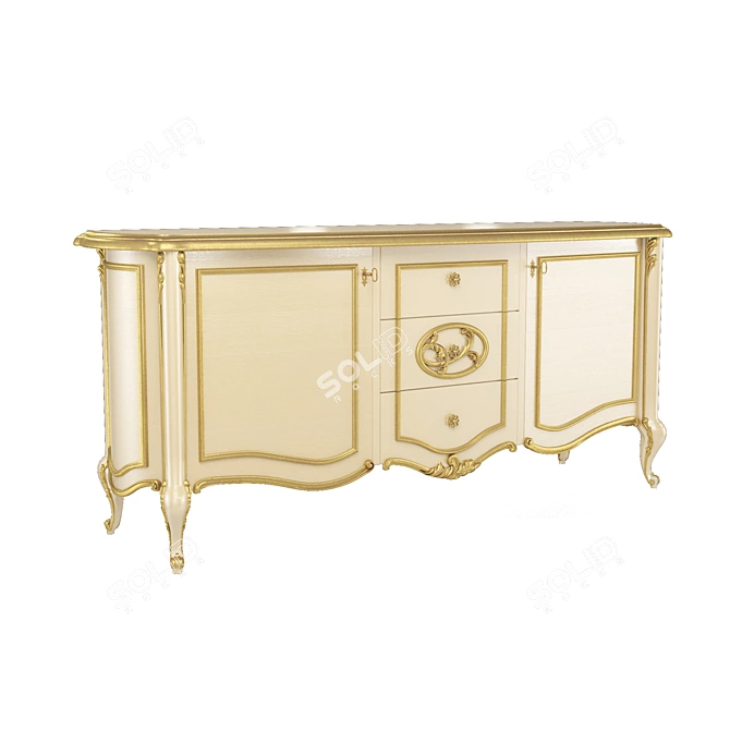 Frandiss Contemporary Sideboard 3D model image 1