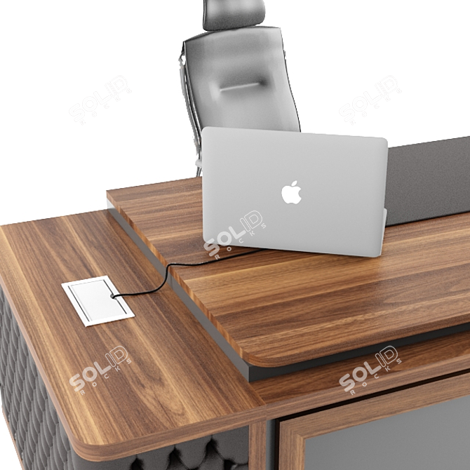 PowerHub Desk Socket System 3D model image 3