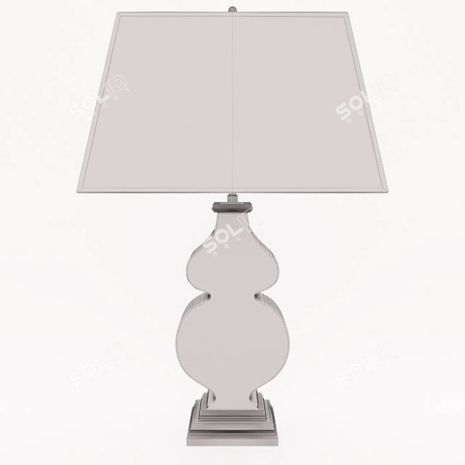 Elegant Table Lamp | Visual Comfort AH3063MB-NP 3D model image 3