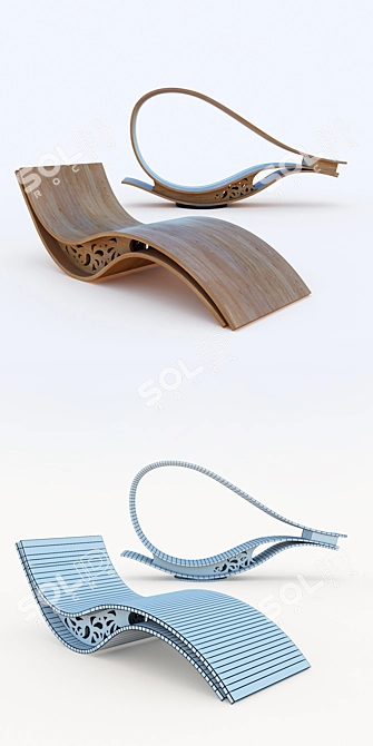 Solar Powered Outdoor Furniture 3D model image 3