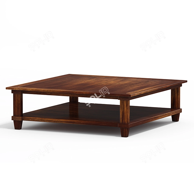 Elegant Vintage Coffee Table - La Maison NC022 3D model image 1