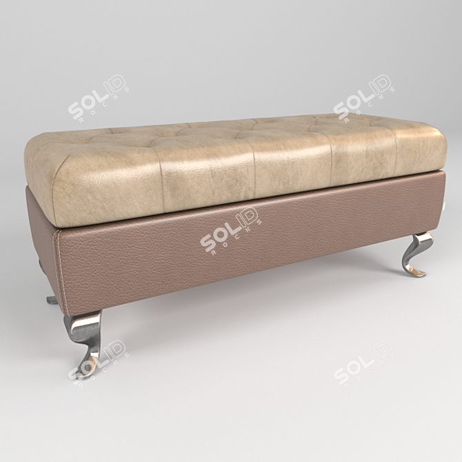 Stylish Corsica Pouf: Versatile and Chic 3D model image 1