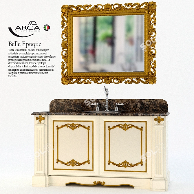 Arca Bagn Belle Epoque: Timeless Elegance for Your Home. 3D model image 1