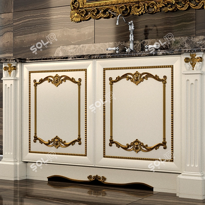 Arca Bagn Belle Epoque: Timeless Elegance for Your Home. 3D model image 2