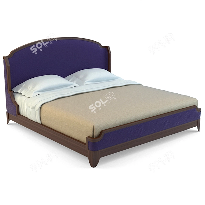 Arabesque Bed: Elegant and Functional 3D model image 1