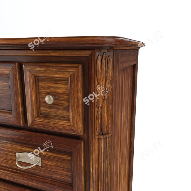 BL Mobili 621T: Stylish Chest of Drawers 3D model image 2
