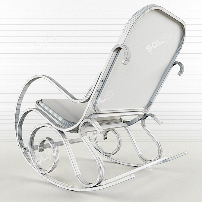 ComfortRock Rocking Chair 3D model image 3