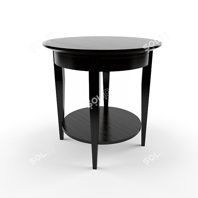 Modern Steel Coffee Table 3D model image 1