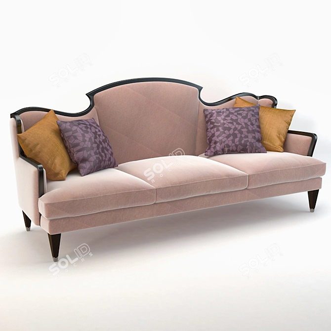 Elegant Montmartre Sofa by Bizzotto 3D model image 1