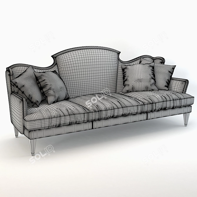 Elegant Montmartre Sofa by Bizzotto 3D model image 2