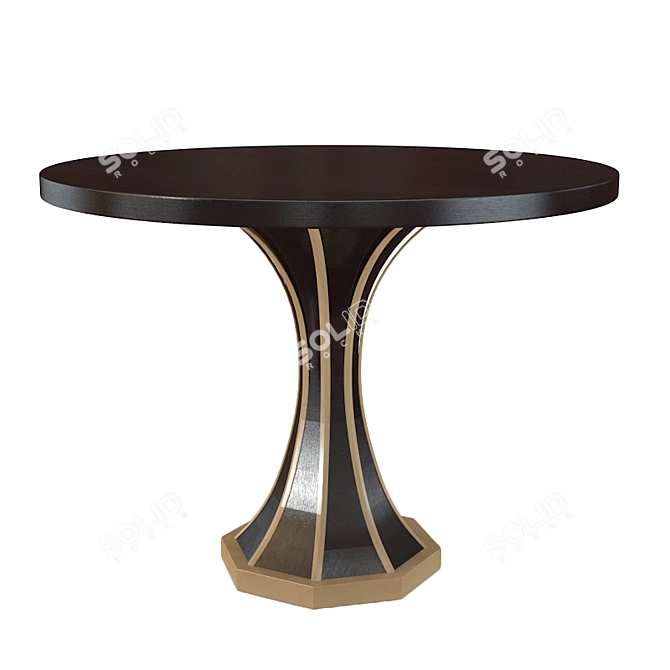 Black Arabesque Key Table 3D model image 1