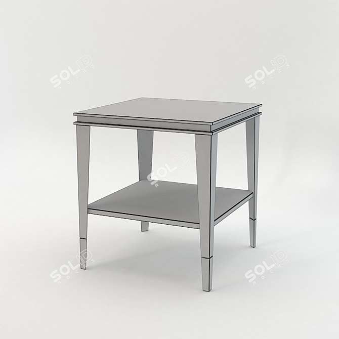 Modern Black Key Rogers Lamp Table 3D model image 2