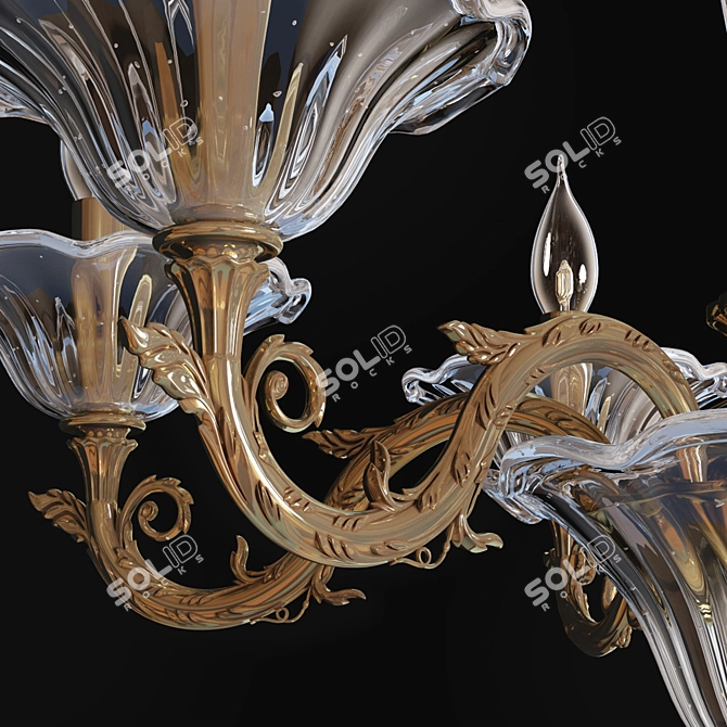 Possoni_4795-6 Italian Chandelier 3D model image 2