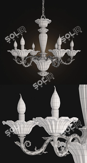 Possoni_4795-6 Italian Chandelier 3D model image 3