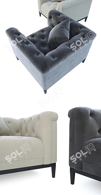 Eichholtz Cesare: Luxury Chair with VRay & Corona Render 3D model image 2