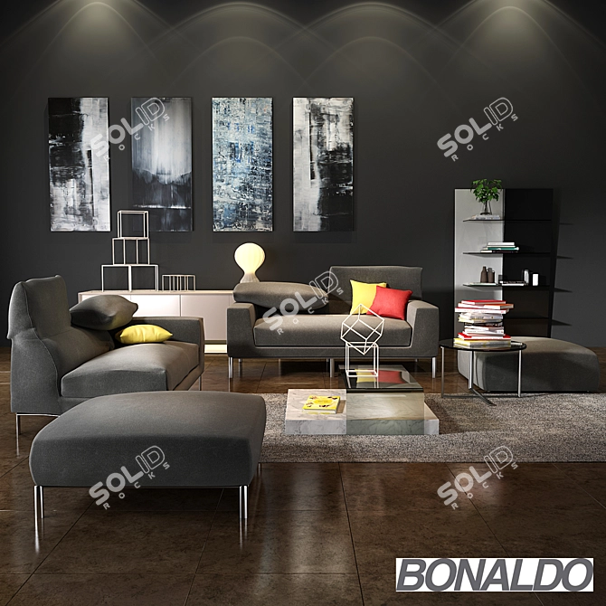 Modern and Chic Bonaldo Vita Collection 3D model image 1