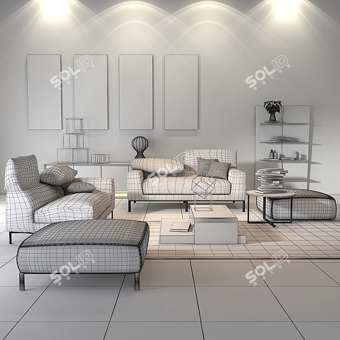 Modern and Chic Bonaldo Vita Collection 3D model image 2