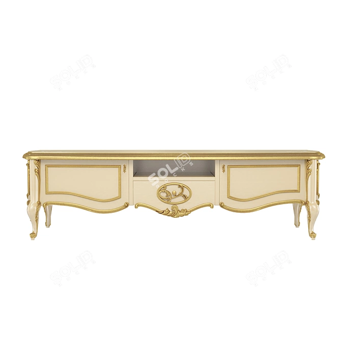 Sleek TV Sideboard: Frandiss 2017 3D model image 2