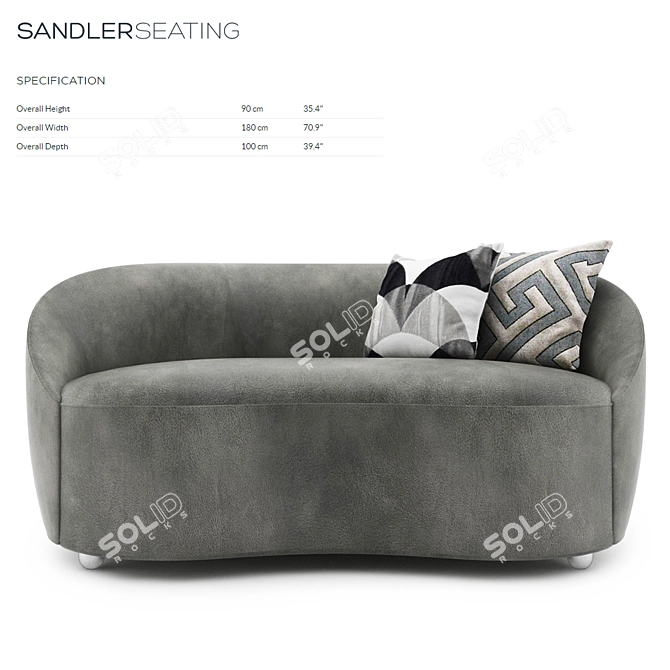ModernLuxe Luma Sofa: Stylish Comfort 3D model image 1