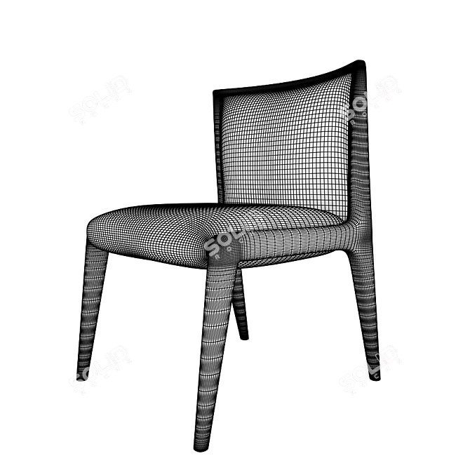 Kelly Wearstler Canon Dining Chair 3D model image 3
