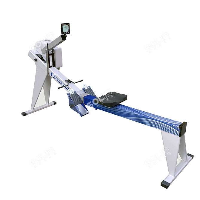 Ultimate Concept2 Rower 3D model image 4