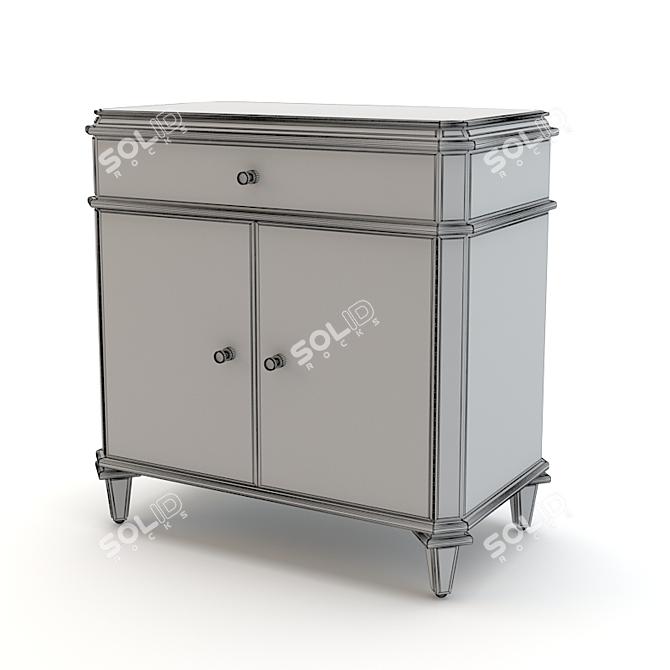 Elegance in Antiqued Sideboard 3D model image 2