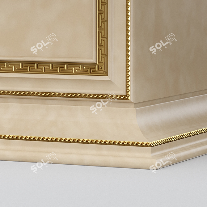 Elegant Italian Coffee Table 3D model image 2