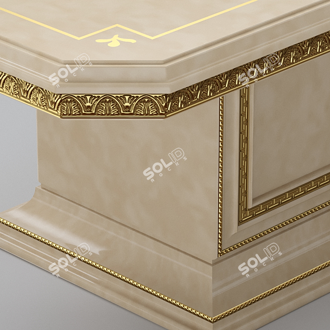 Elegant Italian Coffee Table 3D model image 3