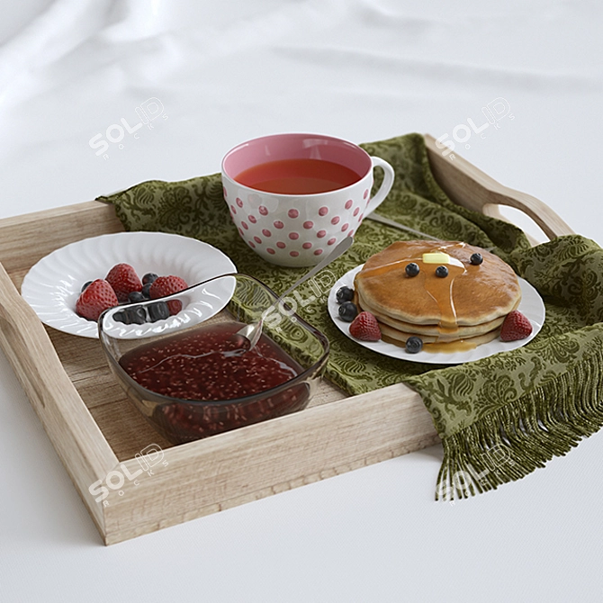 Berrylicious Breakfast Treats 3D model image 1