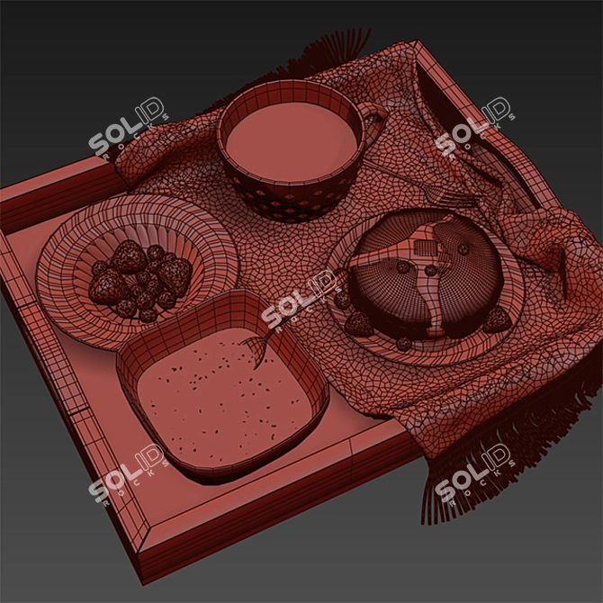 Berrylicious Breakfast Treats 3D model image 3