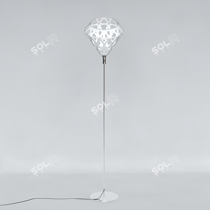 Minimalist Zaha Light Floor Lamp 3D model image 1