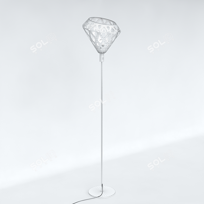 Minimalist Zaha Light Floor Lamp 3D model image 3