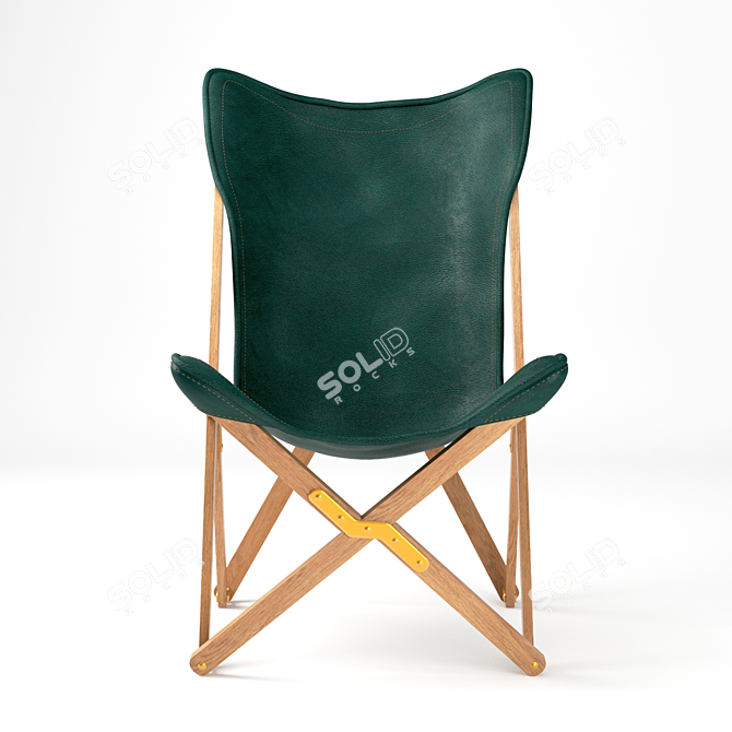 Genuine Leather Emy Chair 3D model image 2