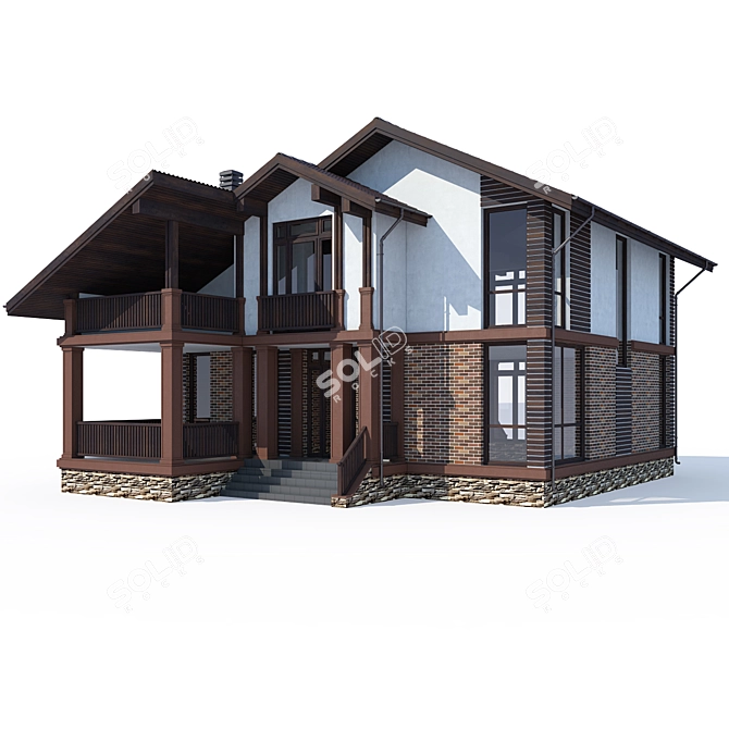 Modern Private Residence - V12 3D model image 2