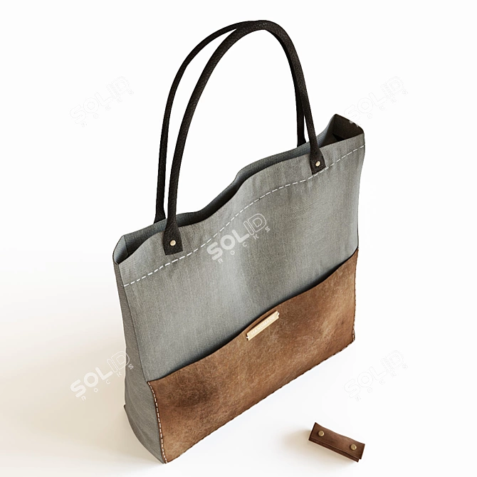 Luxury Leather Bag - Classy, Stylish, Spacious 3D model image 2