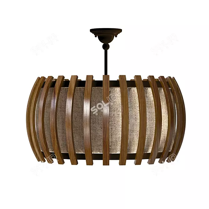 Elegant Dado Pendant Light 3D model image 1