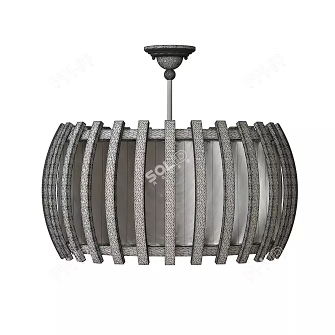 Elegant Dado Pendant Light 3D model image 2