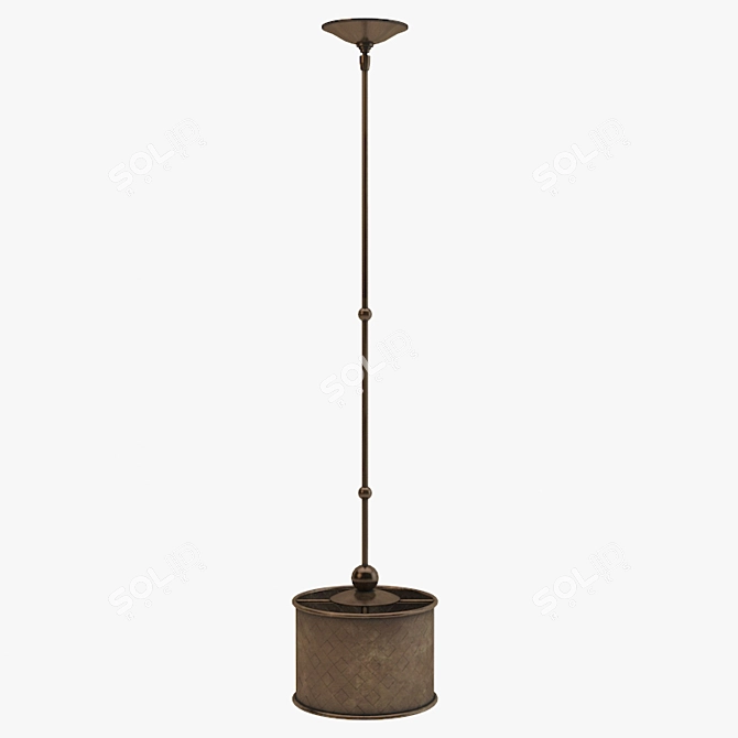Elegant Veneta Pendant Light 3D model image 1